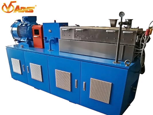 좋은 가격 50kg/h 실험실 듀인 스크루 복합 진압기 블루 플라스틱 granule pelletizing 온라인으로