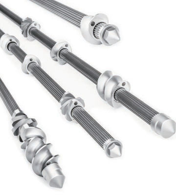 품질 10 - 120mm Dia 압출기 갱구, 쌍둥이 나사 압출기 성분 500 - 9000mm 길이 공장