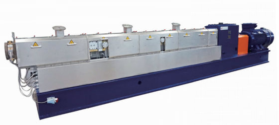 Good price Nitriding 쌍둥이 나사 밀어남 기계, 재생된 플라스틱 압출기를 자전하는 CO 온라인으로